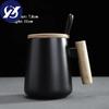 Ceramic Large Capacity Coffee Mug with Wooden Handle Office Water Tea Cup Milk Mug Drinkware