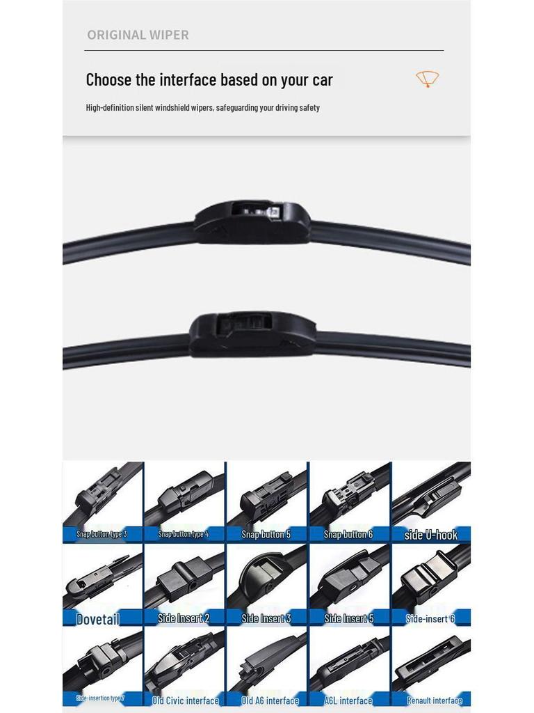 Great Wall Haval H2 Frameless Silent Front and Rear Wiper Blades