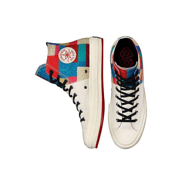 Converse Chuck 70 High Chinese New Year - Patchwork Unisex Sneakers Cream Egret Chile-Red 170565C