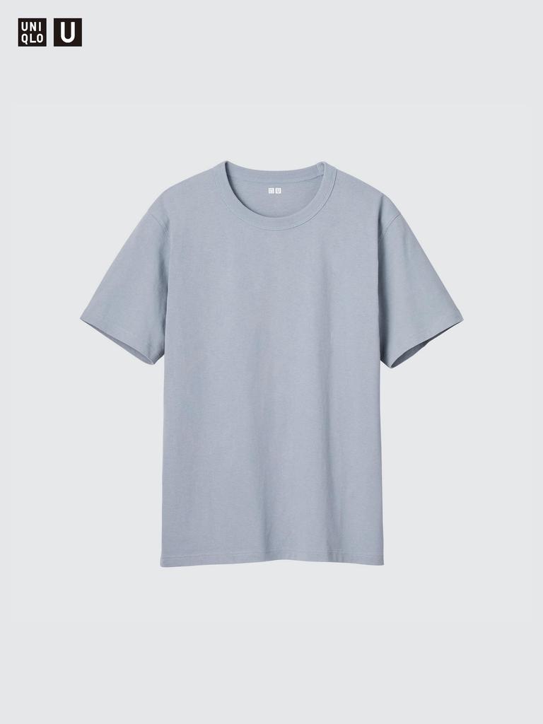 Uniqlo 485563 Футболка с круглым вырезом БЕЛЫЙ СЕРЫЙ ЧЕРНЫЙ ОРАНЖЕВЫЙ КОРИЧНЕВЫЙ КРЕМОВЫЙ ЗЕЛЕНЫЙ СИНИЙ ФИОЛЕТОВЫЙ Мужская Япония