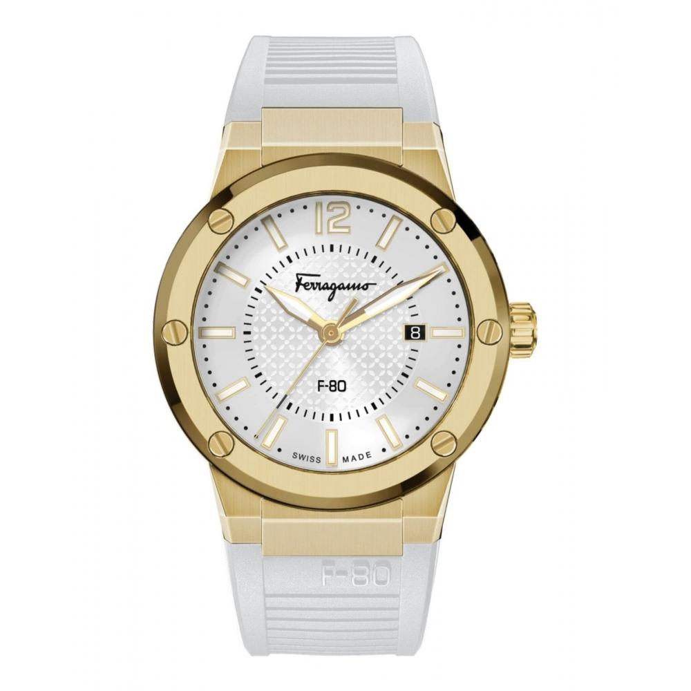 Salvatore Ferragamo F 80 Watch Black Black Black