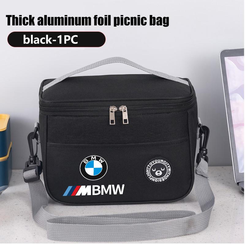 Insulated Lunch Bag Bento Pack Aluminum Foil Rice Bag Meal Pack For BMW M Sport M2 M3 M4 M5 M6 E46 E90 E60 F10 F20 E87 X3 X6