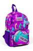 Рюкзак Minik Yuva Розовый Фиолетовый Волейбольный С Рисунком Два Отделения 23561