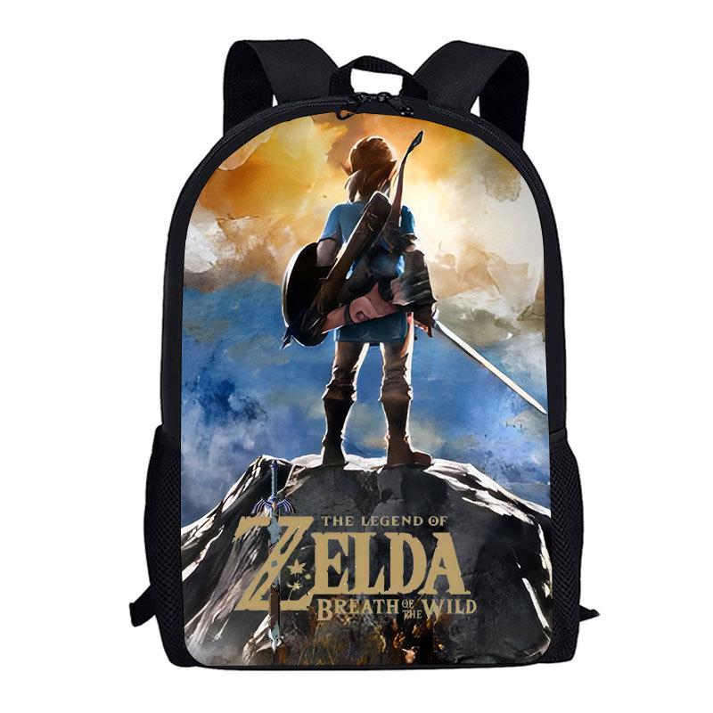 Рюкзак Legend Of Zelda Breath Of The Wild Игровой Школьный Рюкзак для Студентов 3D Печатный Мультяшный Рюкзак