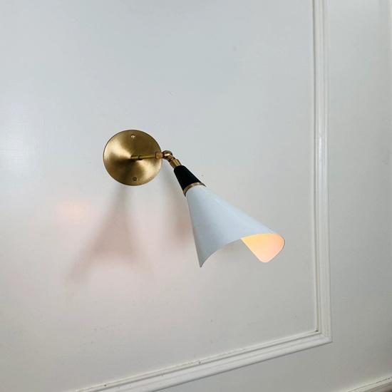 27.94 Cm Handcrafted Brass Wall Sconce Modern Reading Lamp Home, Office Decor