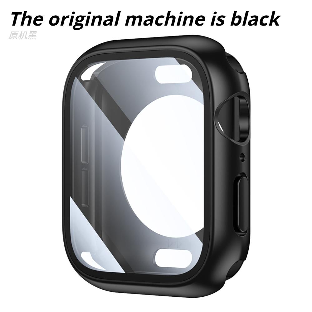 Защитный чехол-бампер для Apple Watch 46мм 42мм 45мм 40мм 41мм 44мм Ultra 49мм Жесткий передний и задний чехол-бампер Аксессуары для iWatch Series 11 10 9 8 7 SE 6