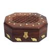 Handmade Wooden  Brass Inlay Jewellery Box for Women Jewel Organizer  Storage Box