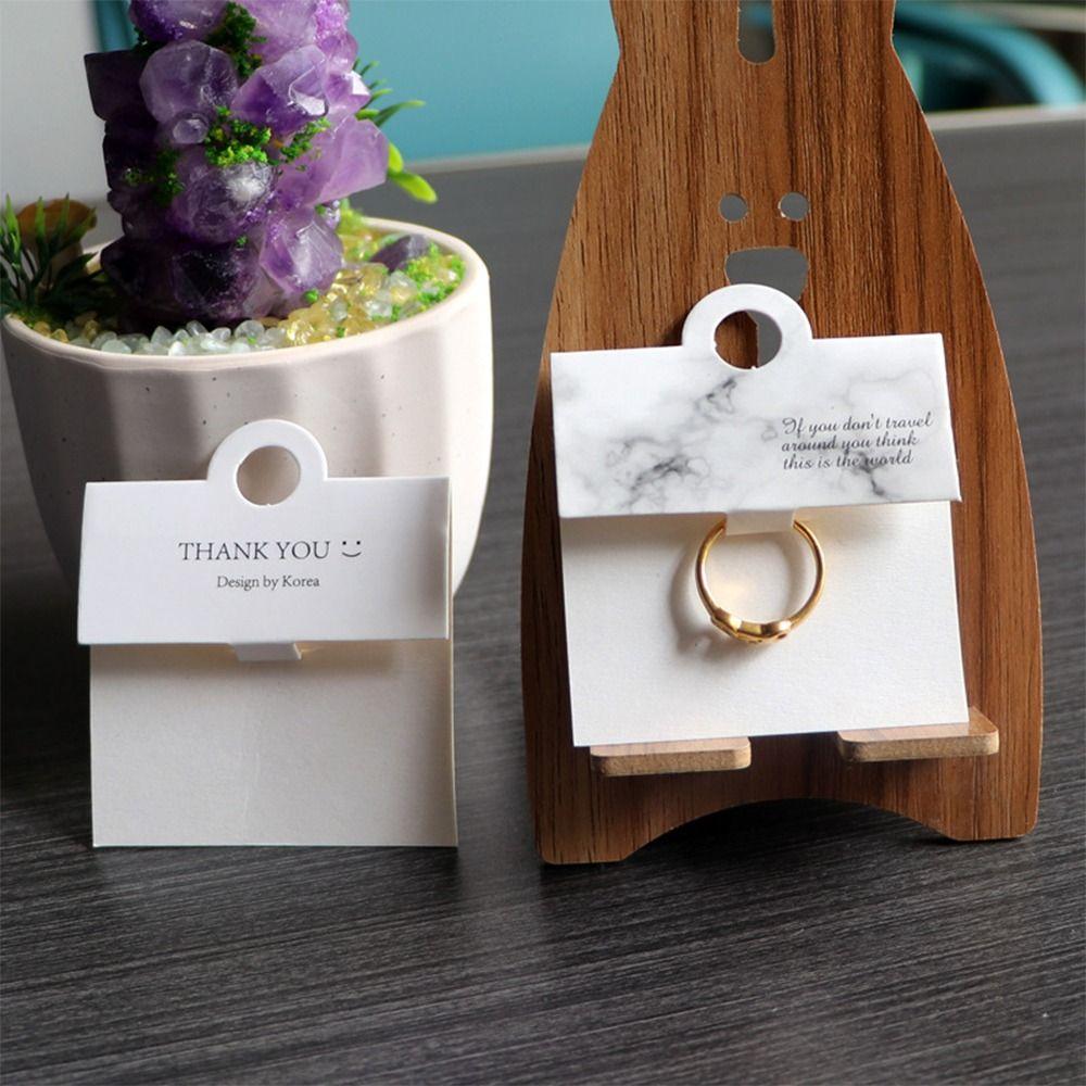 50 шт. черно-белые ювелирные карточки для показа крафт-бумаги брелок для упаковки бирки подвесные этикетки брелки