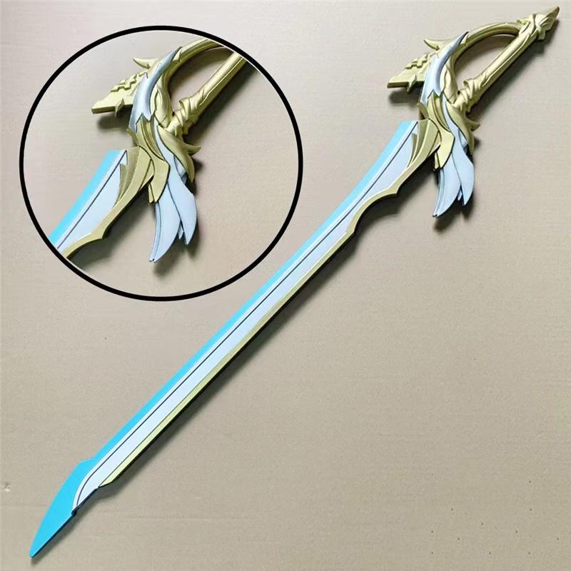 100 см перекованный меч, меч Камисато Аяка, меч для косплея, оружие, реквизит, безопасность, подарок для роли из искусственной кожи