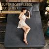 Milk Velvet Super Soft Fitted Sheet Flannel Elastic Band Mattress Cover Bedding Cover Mattress Cover
