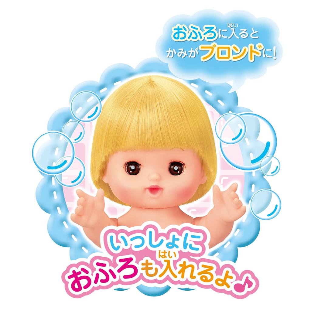 PILOT CORPORATION Doll Little Blinking Eyes 1851569 Mell-chan Set Mel-chan's Sister, Nene-chan (2022 Model), Blonde,
