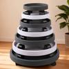 22-45cm Flower Plant Pot Tray with Wheels Flower Pot Tray Mobile Plant Pot Pallet  Bonsai