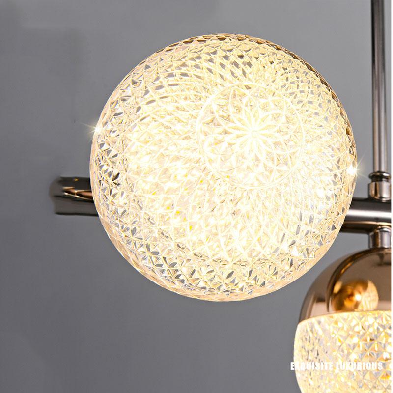 Nordic Restaurants Light Luxury Chandeliers Three Color Dimming Creative Lighting Fixtures Bar Dining Table Pendant Lights