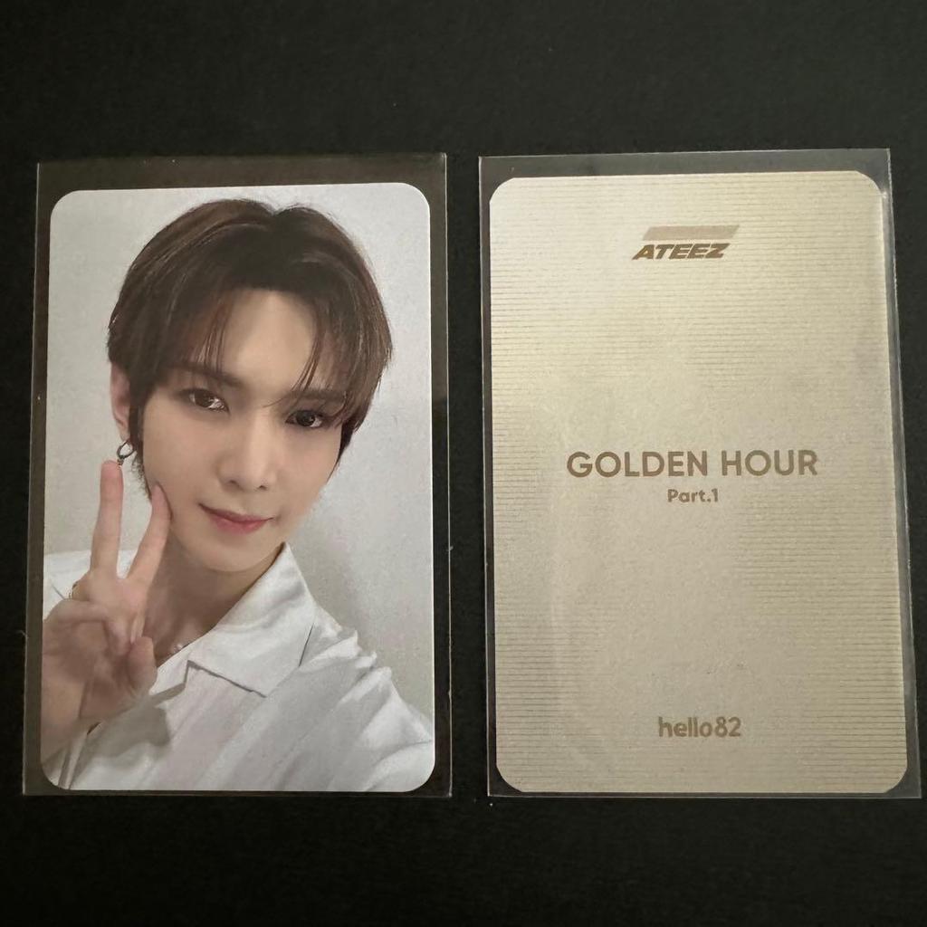 [Б/У] ATEEZ hello82 Лос-Анджелес мероприятие с автографами фанатов бонусная фотокарточка Ёсан