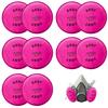2097 Particulate Filter,Installed On 2097 Filters Retainer,Replacement for 6000 6200 6800 7000 7502 FF-4 Series,Filters Against Dust,Pink