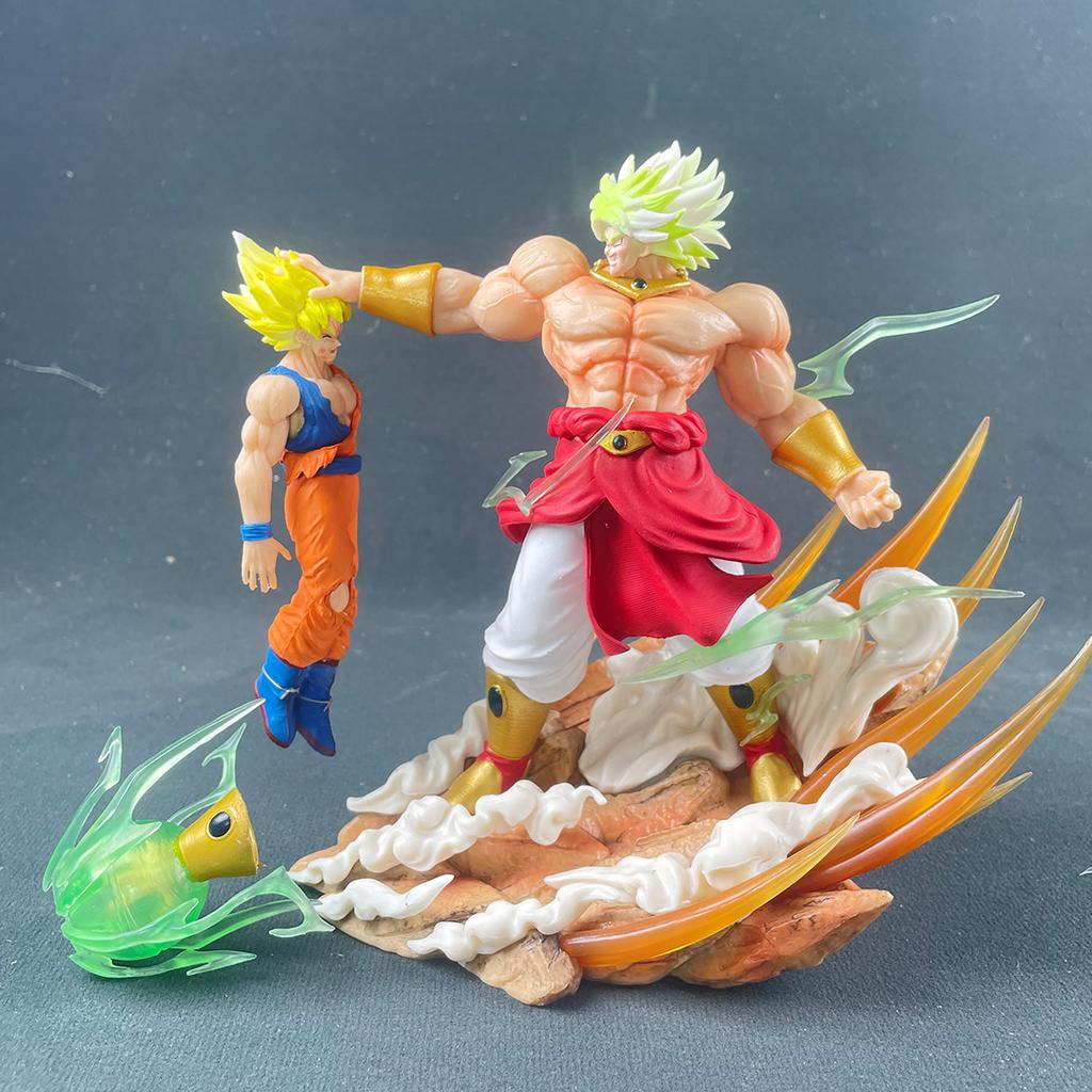 Аниме Dragon Ball Броли против Сон Гоку Фигурка 20см GK ПВХ Фигурки Действия Статуя Коллекционная Модель Игрушка Подарки