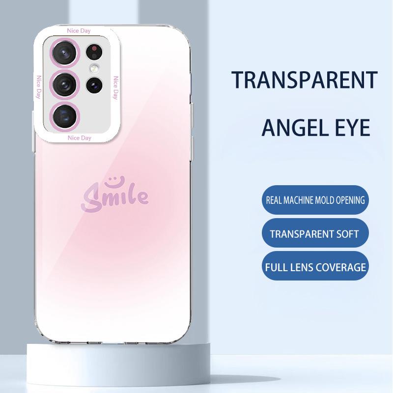 Samsung S23puls Gradient 20Smile23puls Ультрапрозрачный чехол для A54 — полный комплект с защитой от падений.