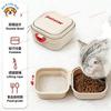 Collapsible Dog Water Bowl Portable 2-in-1 Pet Food Water Feeder with Lid Travel Dog Bowl for Outdoor Walking Camping Puppy Cat