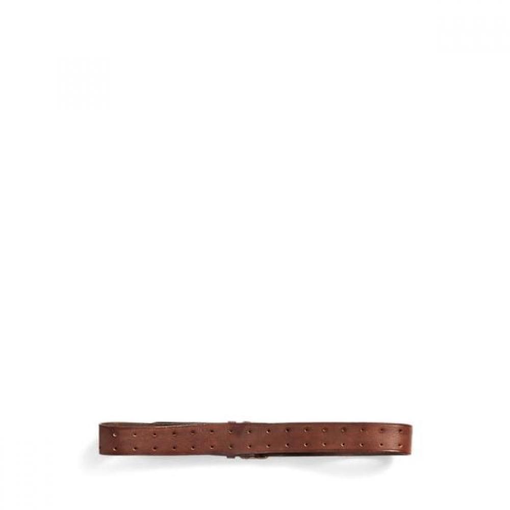 Rrl Leather Double Prong Belt  Marrblt0f320041200 