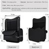 Car Organizer Storage Between Seats, Leather Large Capacity Automobile Handbag Hanging Store Content Bag, Auto Console Organizer Holder for Snack