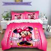 Minnie Mouse Sparkle Pose Print 3Pcs Bedding Setduvet Cover With 2 Bedropillowcase Home Birthday Gift