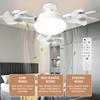 2-in-1 Hanging Fan with LED Lantern 3 Color Modes Dimmable Quiet Operation Ceiling Fan Lamp with Remote Control
