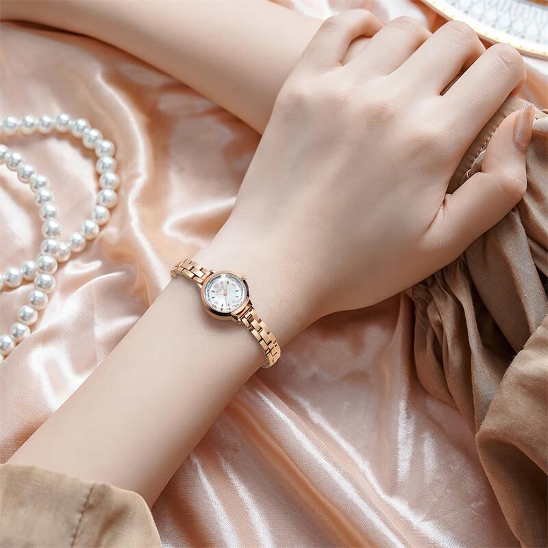 Женские винтажные кварцевые часы Julius с покрытием из розового золота