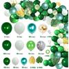 Kit Arche Ballon Vert Guirlande Ballons Blush Safari Jungle avec Ballon Vert Menthe Macaron Chrome pour Fête Nouvel An Noël Mariage