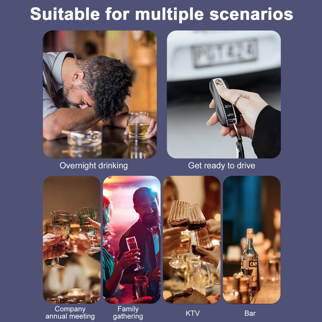 Алкотестер Бесконтактный Алкотестер Мундштук Очистительная Камера Голосовая и Звуковая Сигнализация