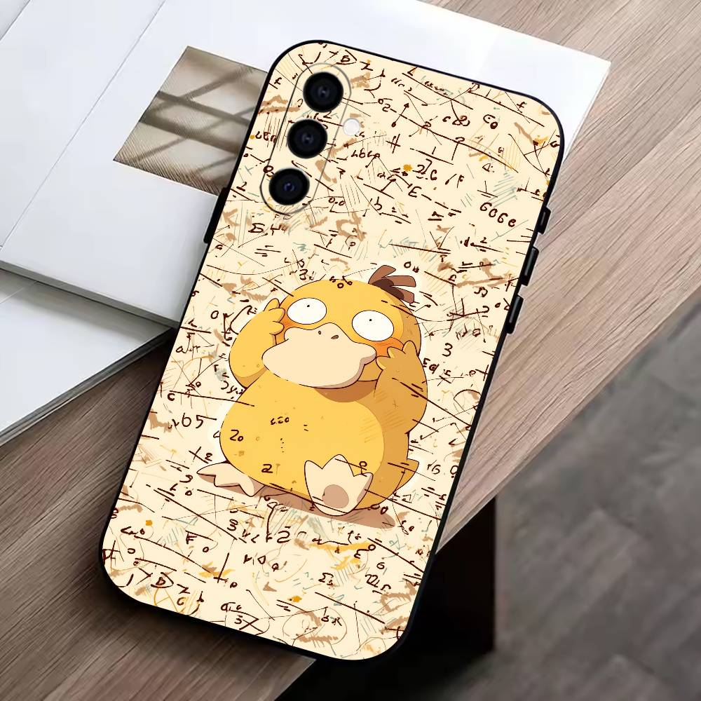 Cool-P-duck Phone Case Black Silicone Soft For Samsung Galaxy A73,A72,A71,A70,A53,A52,A51