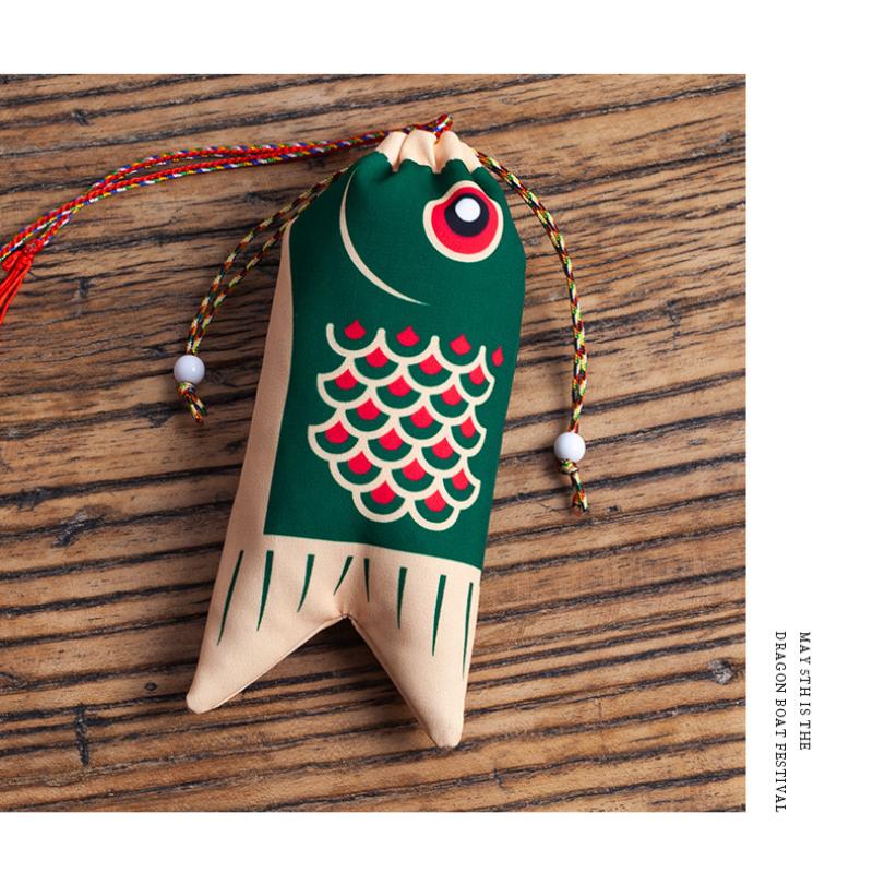 Koi Carp Blessing Bag Pendant Hanfu Decoration Graduation Gift Lucky Pouch Sachet Jewelry Bags Koi Carp Blessing Bag Coin Purse