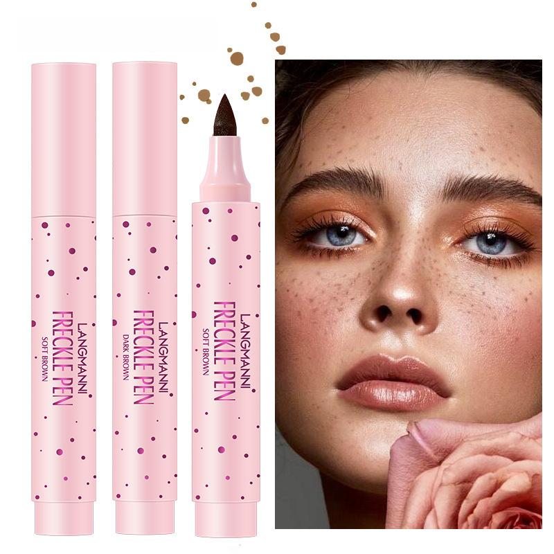 Natural Freckle Pen, Waterproof Long-lasting Fake Freckles Makeup, Easy To Apply Freckle Tint for a Realistic Look