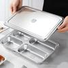 304 Stainless Steel Divided Meal Tray