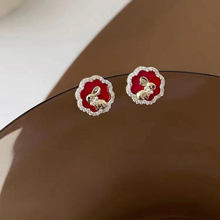 Высококачественные Красные Серьги для Женщин Серьги Оригинального Дизайна