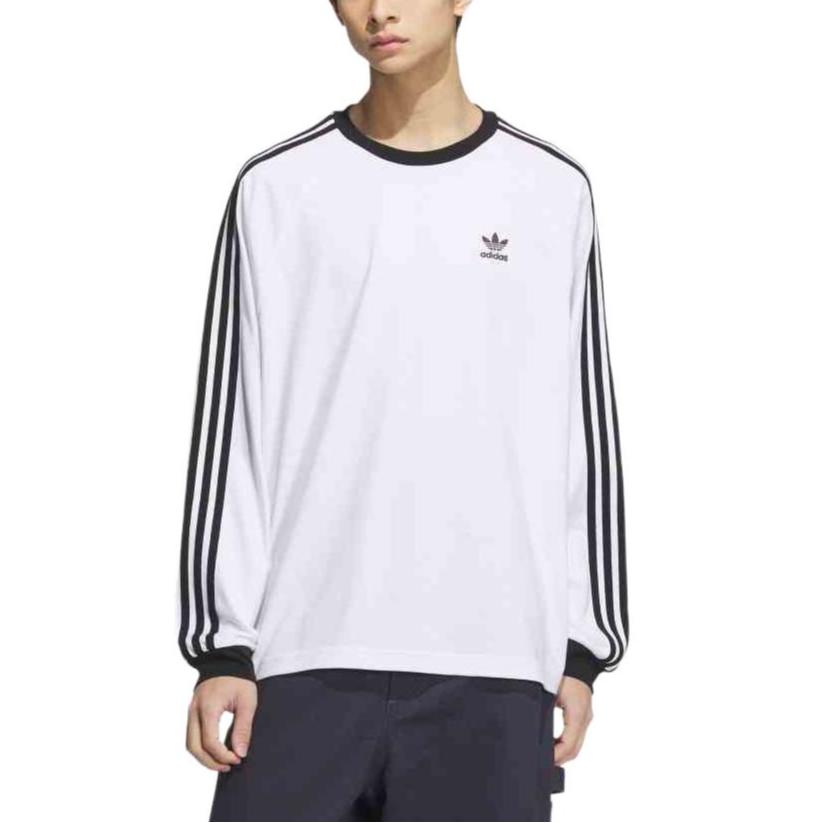 adidas Мужская футболка Originals Classics с 3 полосками, белая, KE5825