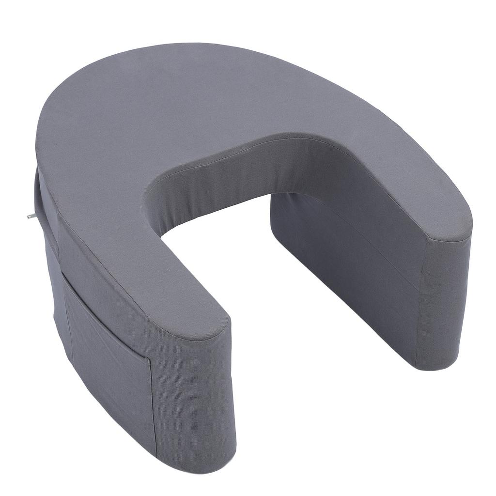 Подушка для чтения на коленях с боковыми карманами, пена с эффектом памяти, очень большая подлокотник, подушка для игр на коленях