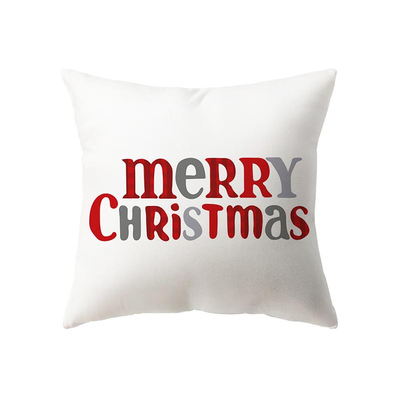 Рождественские украшения с рождественским принтом, чехол для подушки, украшение для дома, гостиной, дивана, подушка, наволочка