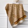 Шарф Женский Зимний Чувство Зрелости Классический Ретро Леопардовый Принт Имитация Кашемира С Бахромой Теплый Универсальный Шаль