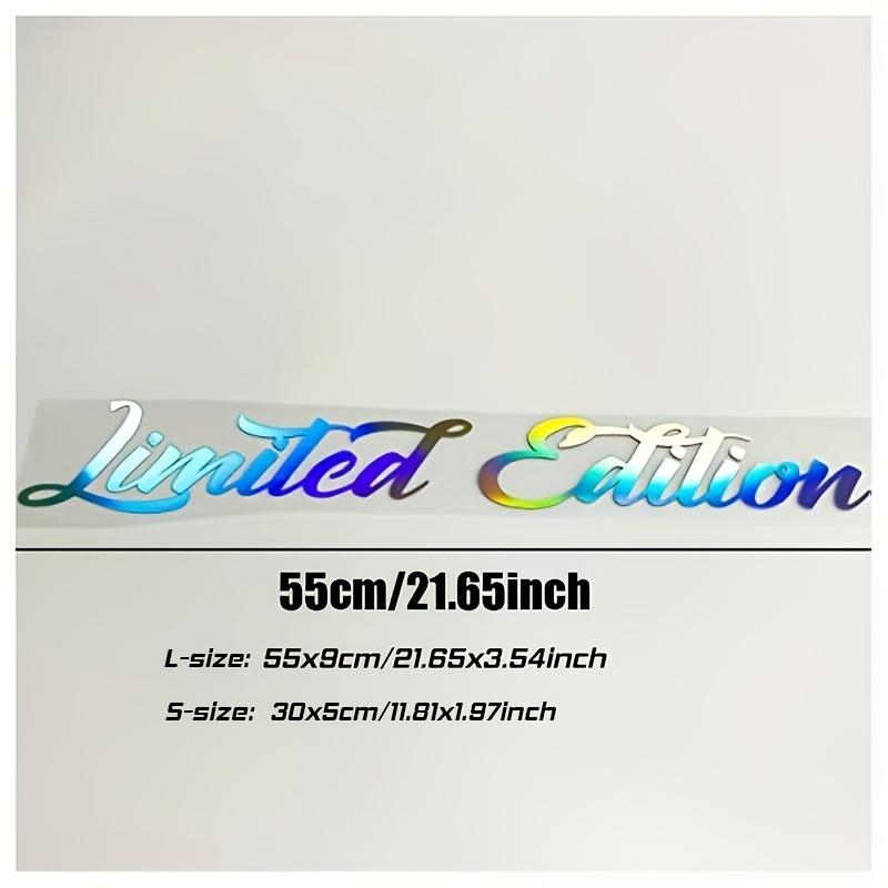 Ограниченная серия наклеек на лобовое стекло автомобиля, водонепроницаемые декоративные наклейки на боковые стекла лобового стекла автомобиля, голографическая наклейка радужных цветов