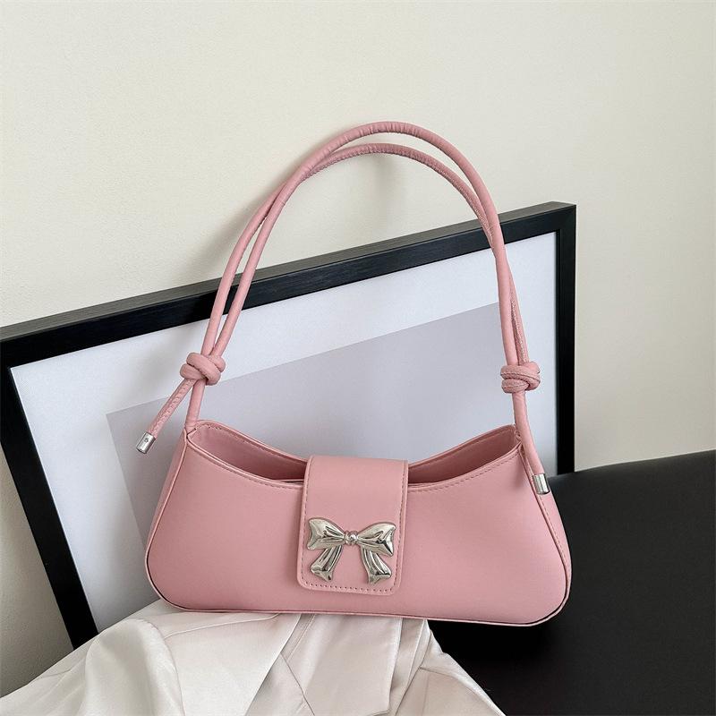 Сумка-бантик женская 2024 новая модная корейская версия нишевый дизайн текстура цепочка сумка на плечо подмышку