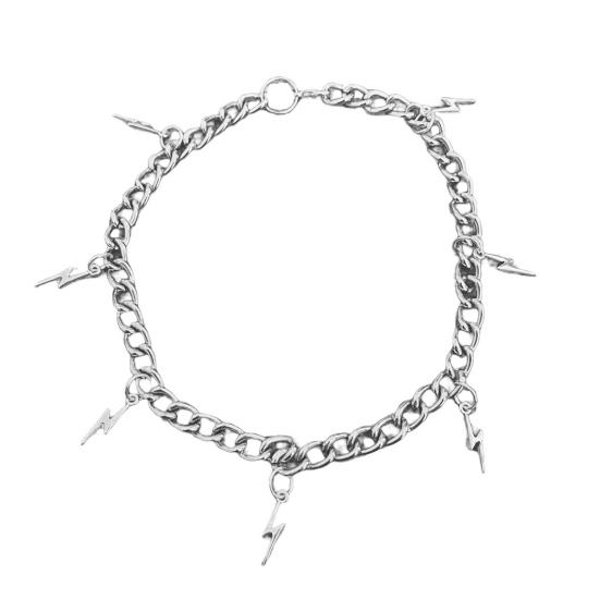 Chain Necklace Pendant Chain Electroplating Anti-Rust All Match Dress Up Unisex Simple Chain Necklace