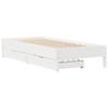 VidaXL Cadre de lit blanc 90x200 cm bois de pin massif, meuble de chambre à coucher, sommier, lit en bois, lit, lit simple, 3301720