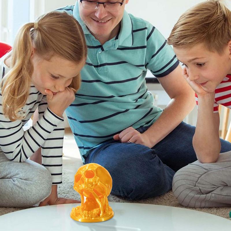 Башня для кубиков в виде черепа Реалистичная фигурка-украшение в виде черепа Башня для ролевых кубиков Ретро башня для кубиков-скелетов Декор для рабочего стола на Хэллоуин