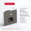 Универсальный алюминиевый 3W сенсорный ночник 85-265V водонепроницаемый Footlight лестничные светильники детектор движения настенные светильники для дома лестницы