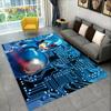 Rockman Megaman Game Cartoon Area Rug,Carpet Rug for Living Room Bedroom Sofa Doormat Decoration, Kids Play Non-slip Floor Mat