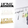 Modern Iron Home Letter Key Towel Organizer With Screw Mount For Household Storage