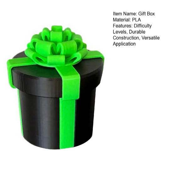 Надоедливая коробка-головоломка с вложенными винтами, настраиваемая сложность от 3 до 10 ярусов, прочная, многоразовая, для розыгрыша, рождественская подарочная упаковка, контейнер