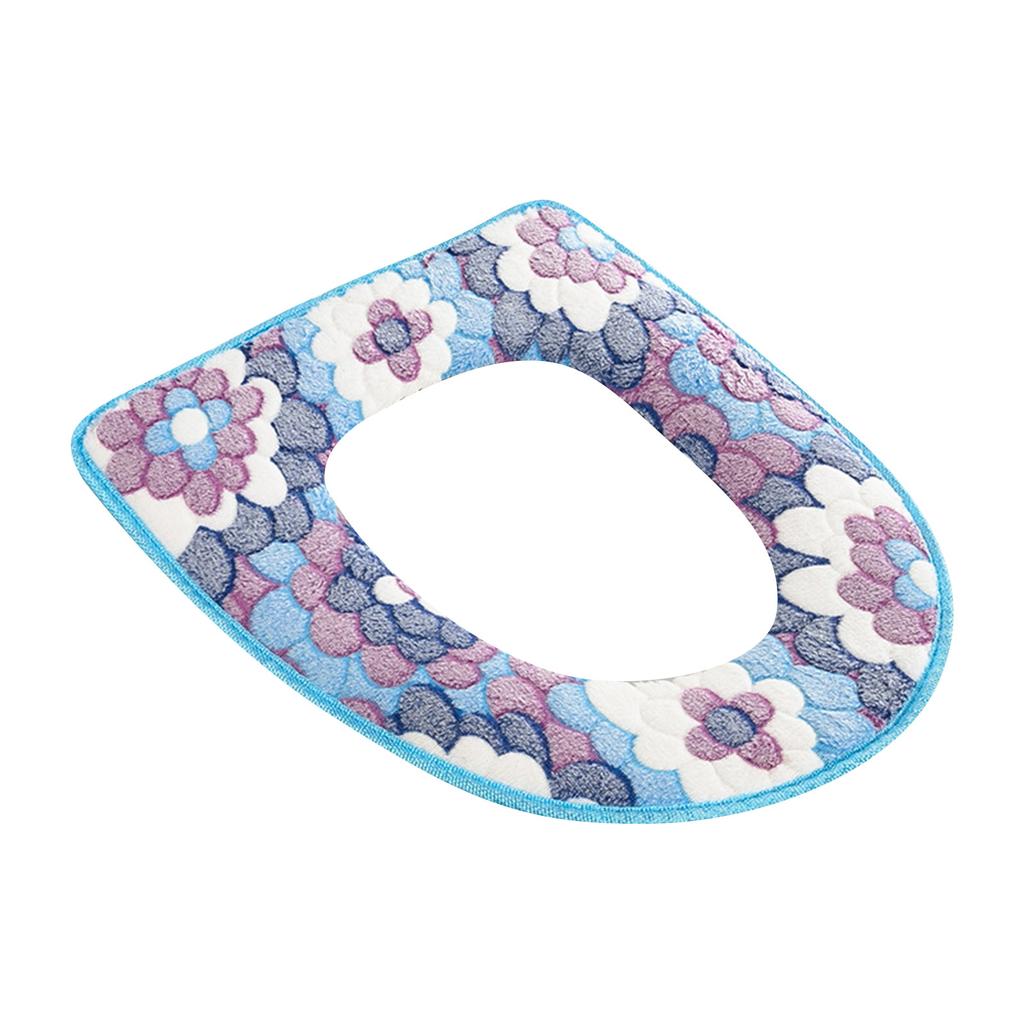 Водонепроницаемая универсальная большая подушка для сиденья унитаза из кораллового бархата с липкой пряжкой, чехол для сиденья унитаза, бытовая подушка для сиденья унитаза