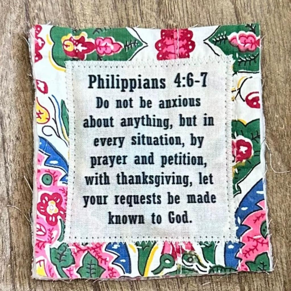 Mini Scripture Quilts,Prayer Quilt With Cross Inside,Pocket Prayer Quilt,Handmade Sew Individually Colorful Quilts Sympathy,Remembrance Christian Gift