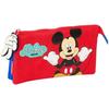 Triple Pencil Case - SAFTA - Mickey Mouse - Comfortable - Versatile - Superior Quality